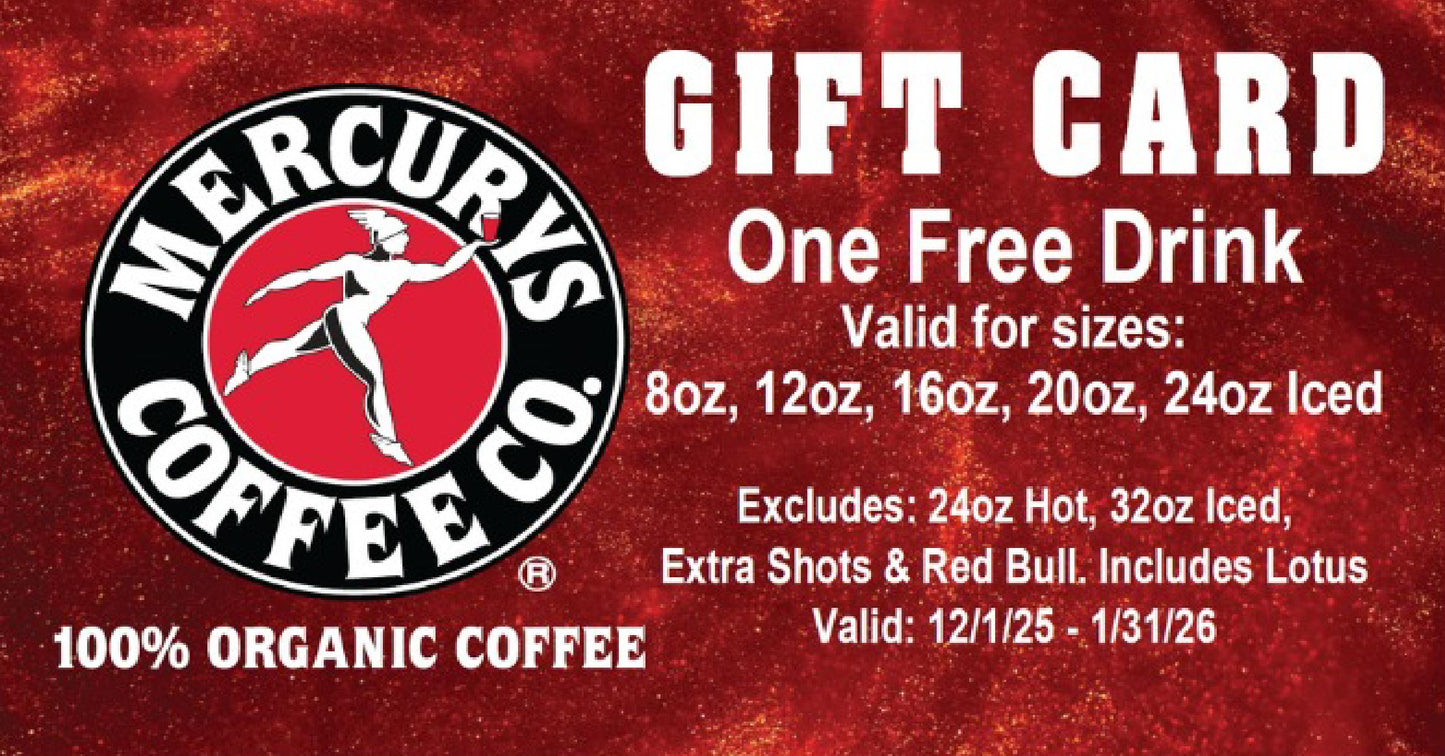 FREE DRINK GIFT CARD