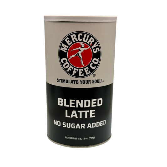 MERCURYS BLENDED LATTE POWDER (No Sugar Added)  - 1lb 12oz Can