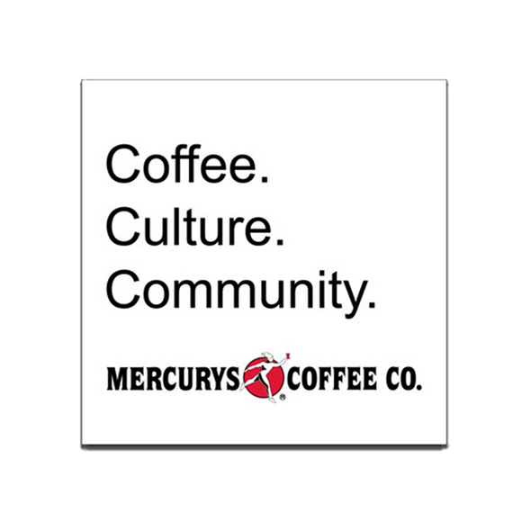 COFFEE. CULTURE. COMMUNITY. STICKER
