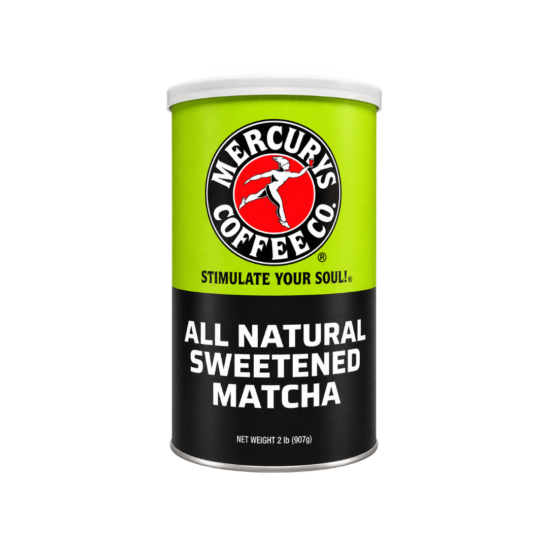 MERCURYS ALL NATURAL SWEETENED MATCHA POWDER - 2lb Can